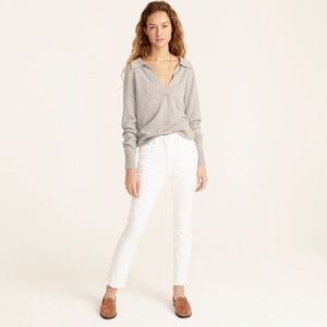 J.Crew Slim Boyfriend Denim White Jeans